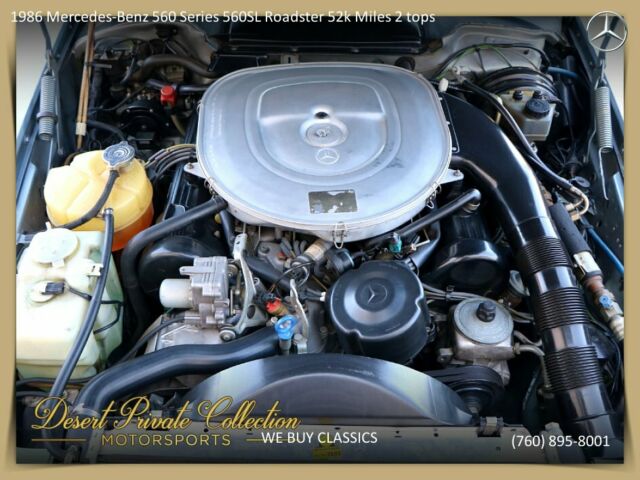 1986 Mercedes-Benz 560 Series 560SL Roadster 52k Miles + 2 tops - photo 11
