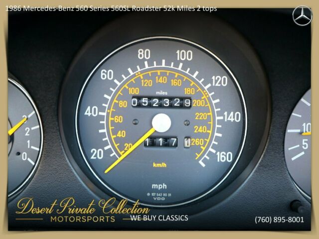 1986 Mercedes-Benz 560 Series 560SL Roadster 52k Miles + 2 tops - photo 6