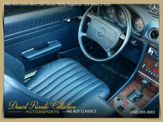 1986 Mercedes-Benz 560 Series 560SL Roadster 52k Miles + 2 tops - photo 7