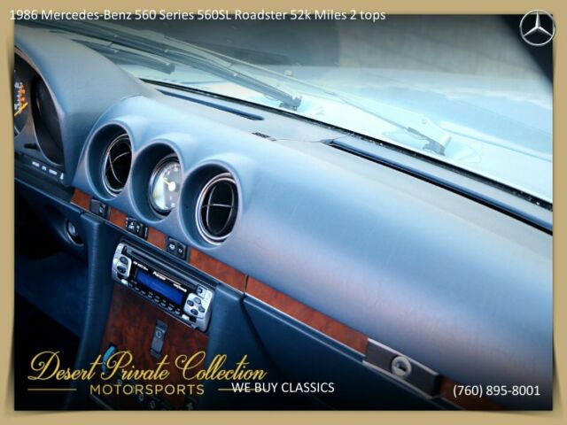 1986 Mercedes-Benz 560 Series 560SL Roadster 52k Miles + 2 tops - photo 9