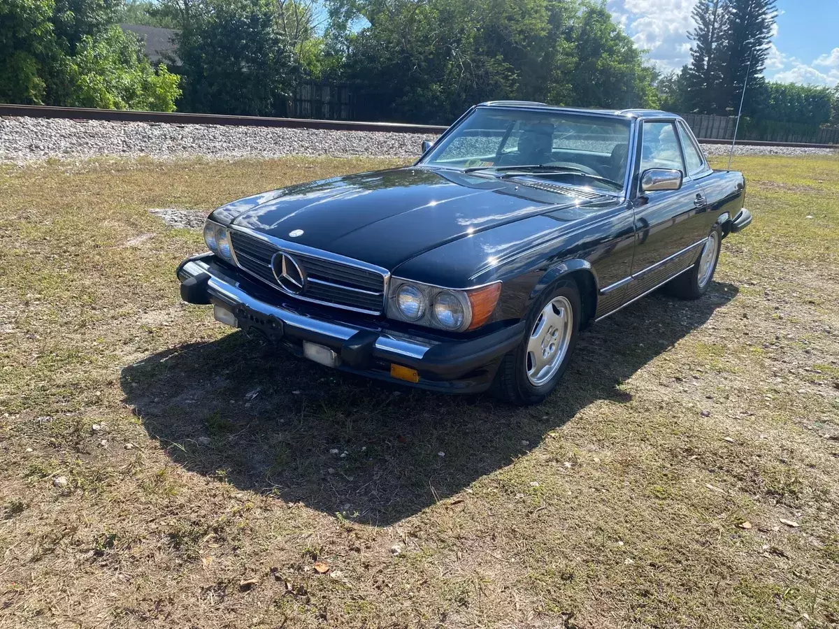1986 MERCEDES BENZ 560SL 161k MI BLACK GRAY INTERIOR NICE DRIVER 1986 Mercedes-Benz 500-Series 560SL