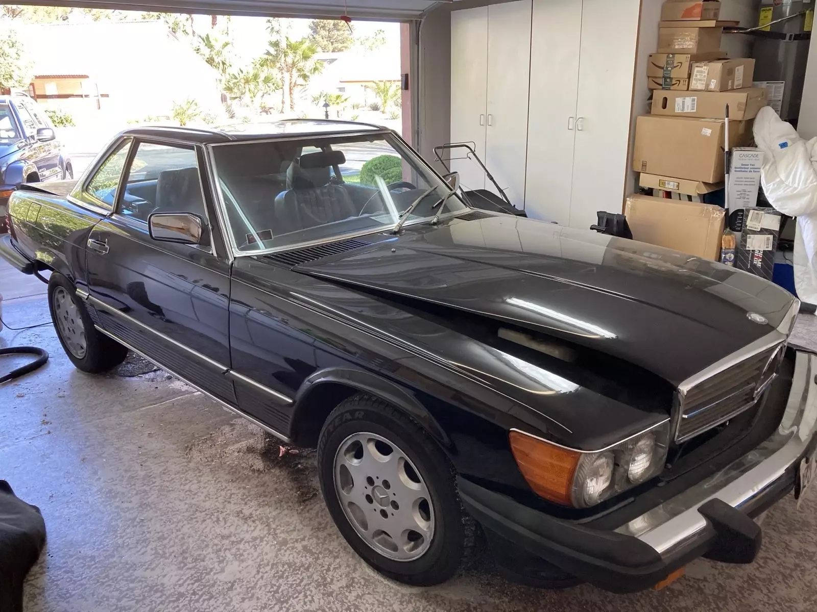 1986 Mercedes-Benz 560SL Convertible Black SL 1986 Mercedes-Benz 500-Series SL