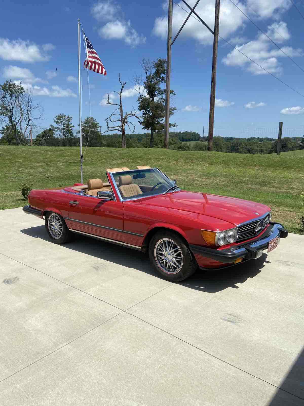 1986 Mercedes-Benz 560SL Convertible Red RWD Automatic SL 1986 Mercedes-Benz 560SL SL