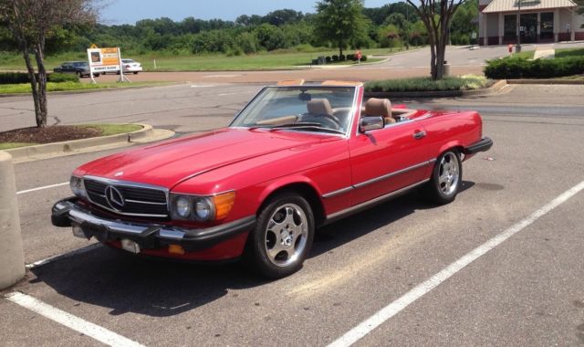 1986 Mercedes-Benz 560sl Red Exterior * New Convertible Top* Includes Hard Top 1986 Mercedes-Benz SL-Class