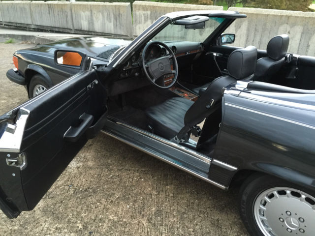 1986 Mercedes-Benz SL-Class RARE DB 199 BLACK PEARL ext. / BLACK LEATHER int. - photo 8