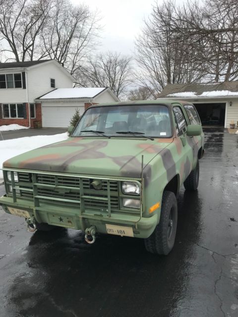 1986 Military Chevy Blazer in excellent condition. 1986 Chevrolet Blazer Military