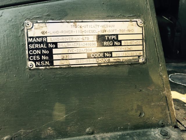 1986 Land Rover Defender British Military - photo 12