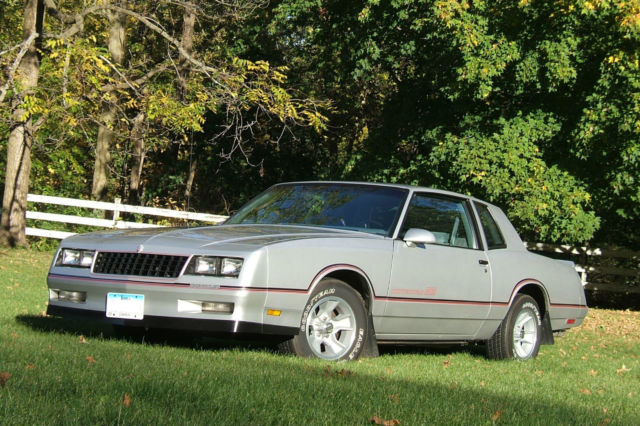 1986 MONTE CARLO SS SILVER CAR WITH SILVER INTERIOR ALL ORIGINAL NO RUST L$$K!! 1986 Chevrolet Monte Carlo SS