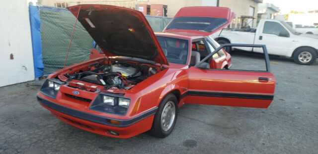 1986 MUSTANG GT HATCHBACK - RED/GRAY 302 F-INJ 5SPD 64K ORIGINAL MILES ,saleen 1986 Ford Mustang RED/GRAY