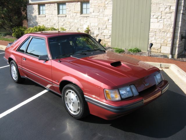 1986 Mustang SVO Original Canyon Red Paint Collector Condition - 84 85 GT SVT 1986 Ford Mustang SVO