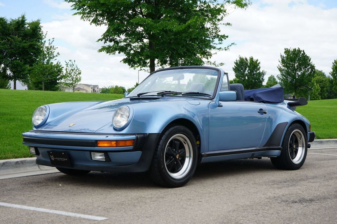 1986 Porsche 911 69,645 Miles Iris Blue Metallic Cabriolet Flat 6 Cylinder Engi 1986 Porsche 911
