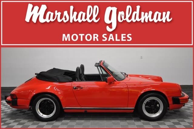 1986 PORSCHE 911 CABRIOLET IN GUARDS RED 22900 MILES 5 SPEED WINDOW STICKER 1986 Porsche 911