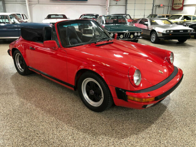 1986 PORSCHE 911 CARRERA CABRIOLET, 26K MILES, STAMPED BOOKS, ORIGINAL PAINT/INT 1986 Porsche 911 INCREDIBLE 26K MILE ORIGINAL CARRERA CAB STAMPED B