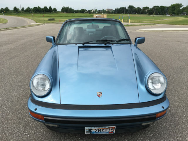 1986 PORSCHE 911 CARRERA TARGA - IRIS BLUE - ALL OPTIONS - ALL RECORDS - XCELNT! 1986 Porsche 911 1986 CARRERA TARGA