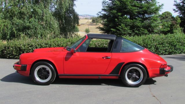 1986 Porsche 911 Carrera Targa Orig Paint COA Matching #'S, Rust Free 1986 Porsche 911 Targa