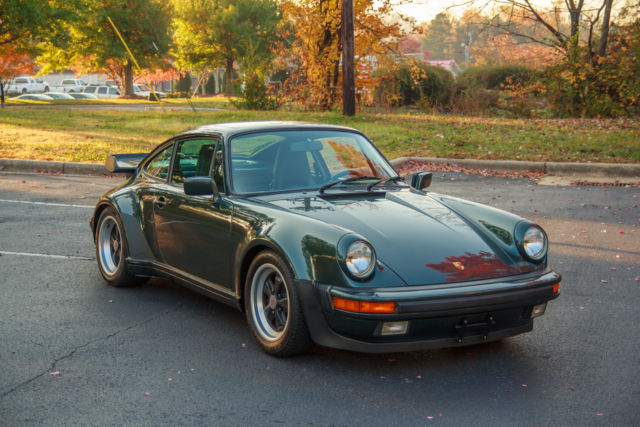 1986 Porsche 911 Turbo Coupe 930 Moss Green Metallic over Dark Green - 19k mi 1986 Porsche 930 Coupe
