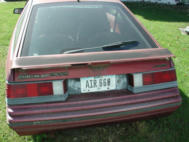 1986 Chrysler Laser - photo 5