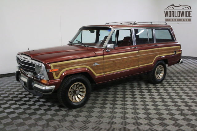 1986 Red LOW MILEAGE ORIGINAL V8 AUTO! 1986 Jeep Wagoneer LOW MILEAGE ORIGINAL V8 AUTO