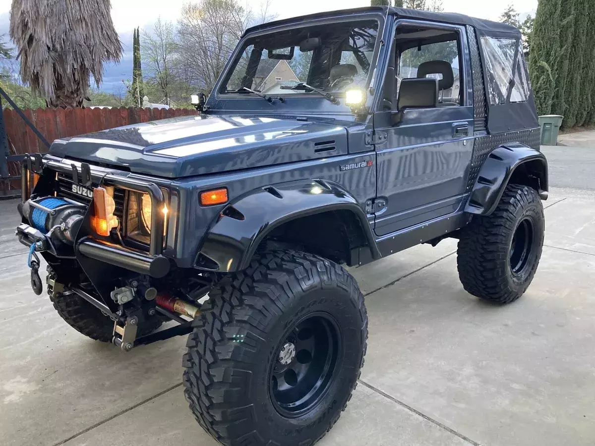 1986 Suzuki Samurai Convertible Blue 1986 Suzuki Samurai
