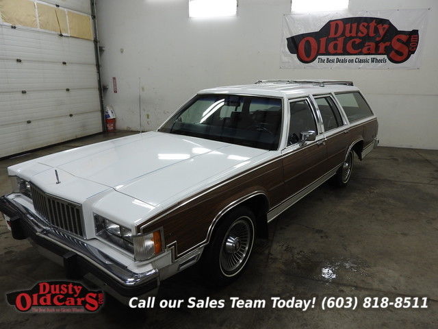 1986 White Colony Park Excel Cond 3rd Row Orig Ownr! 1986 Mercury Grand Marquis Colony Park Excel Cond 3rd Row Orig Ownr