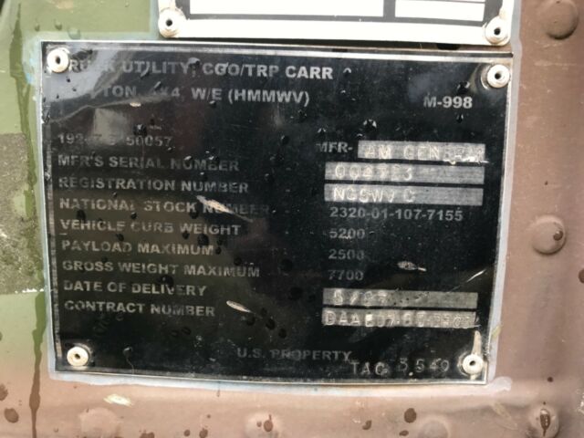 1987 Hummer H1 - photo 12