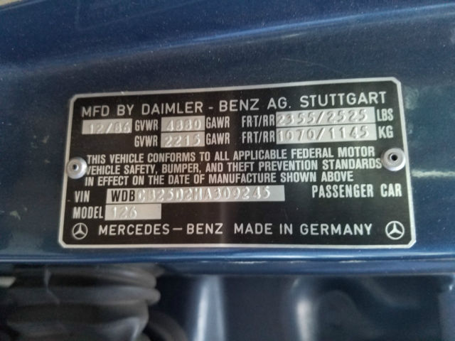 1987 Mercedes-Benz 300-Series - photo 9
