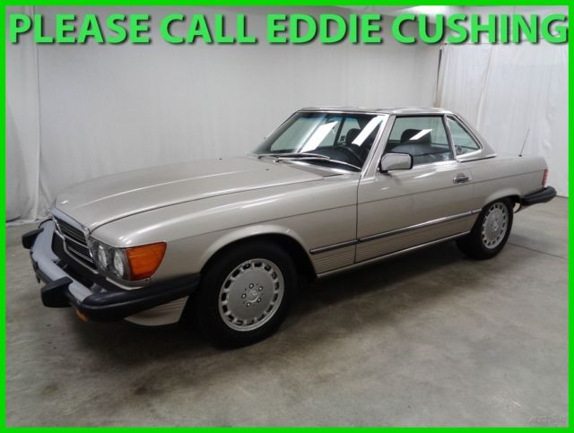 1987 560SL Convertible 5.6L V8 Automatic Convertible Clean Carfax Hardtop 1987 Mercedes-Benz 500-Series 2 Dr Convertible