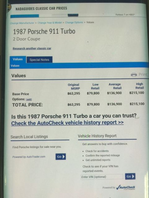 1987 Porsche 930 Turbo Coup - photo 12
