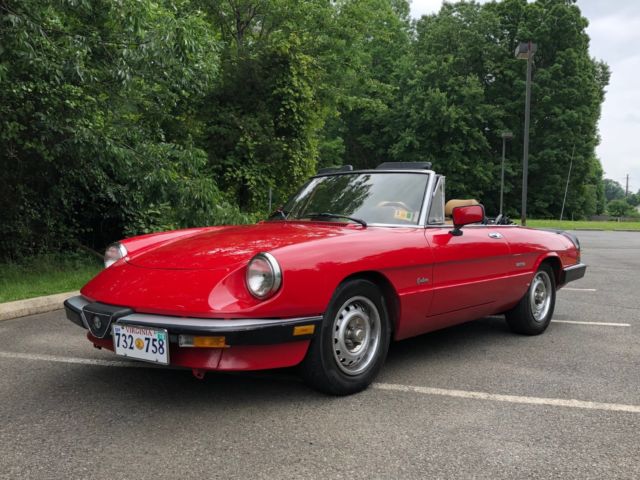 1987 Alfa Romeo Spider Graduate - Excellent Driver with Low Miles 1987 Alfa Romeo Spider Graduate