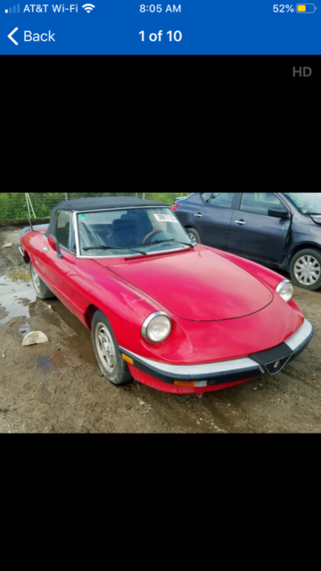 1987 Alfa Romeo Spider Quatrafolio