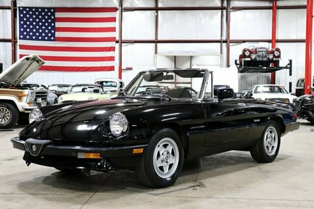 1987 Alfa Romeo Spider Veloce 53321 Miles BLACK Convertible 2.0L I4 5-Speed Manu 1987 Alfa Romeo Spider Veloce