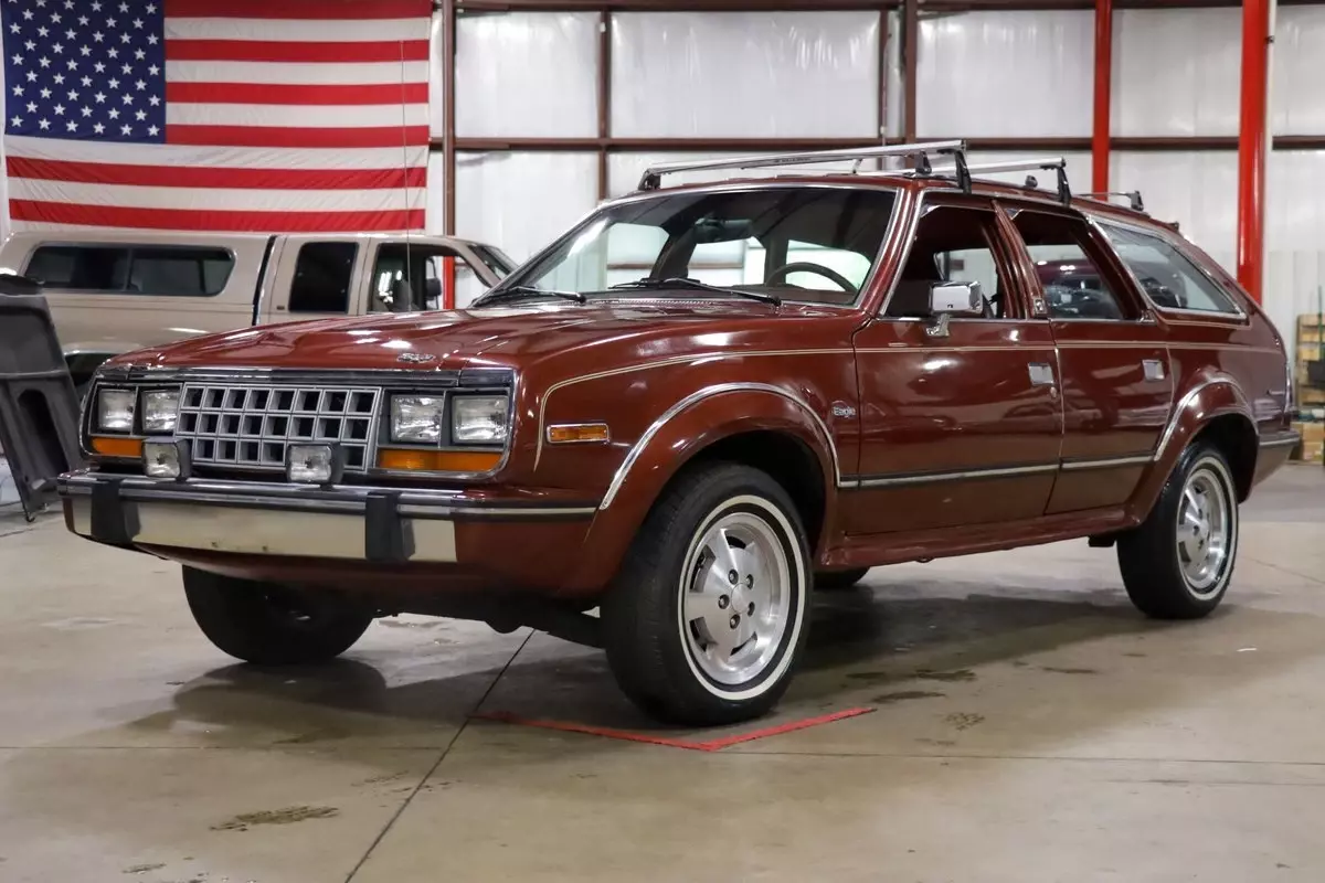 1987 AMC Eagle Wagon 97908 Miles Maroon Station Wagon I6 1987 AMC Eagle Wagon