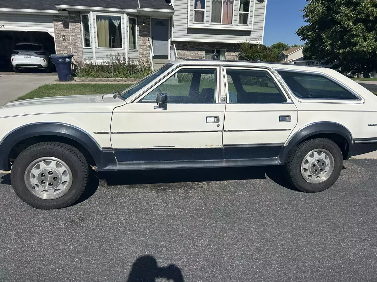 1987 American Motors Eagle Wagon White 1987 AMC Eagle