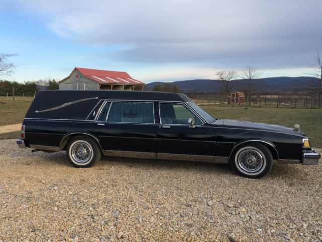1987 Antique Buick Hearse, black with ghost flames 1987 Buick LeSabre Hearse