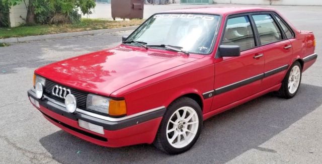 1987 Audi 4000 CS Quattro Runs Great Restoration Project or Daily Driver 1987 Audi 4000 Quattro