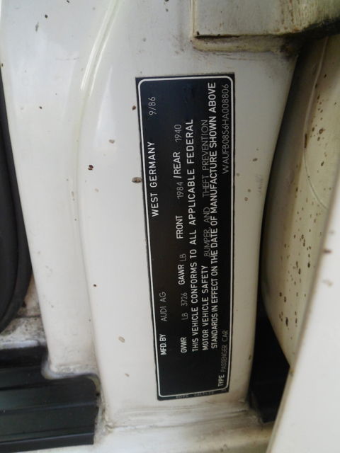 1987 Audi 4000 Quattro CS - photo 9