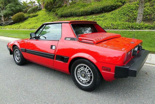 1987 Bertone Fiat X 1/9 19 5 Speed Manual Red California Car Rare Year 1987 Fiat X19 --