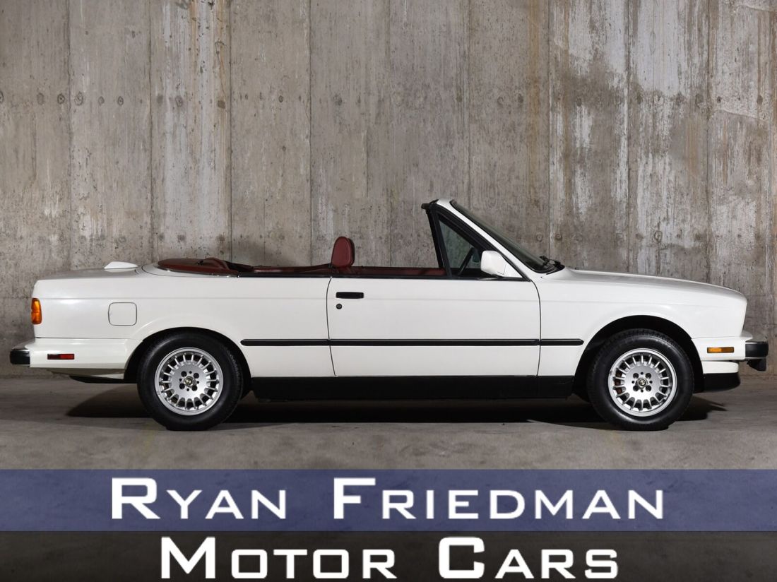 1987 BMW 3 Series 325i 20679 Miles Alpine White Convertible 2L NA I6 single over 1987 BMW 3-Series 325i