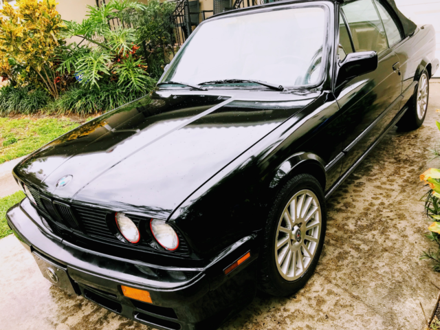 1987 BMW 3-SERIES 325i CONVERTIBLE BLACK. Automatic. NO RESERVE PRICE 1987 BMW 3-Series
