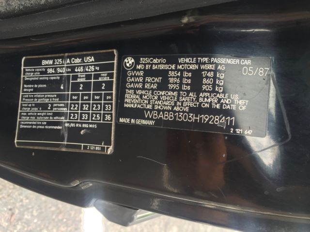 1987 BMW 3-Series 325i - photo 10