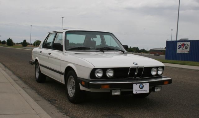 1987 BMW 5-Series Red leather - photo 2