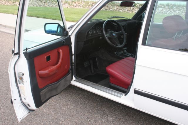 1987 BMW 5-Series Red leather - photo 8