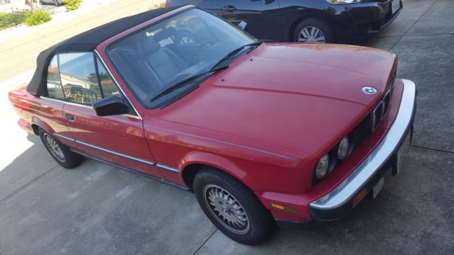 1987 BMW E30 325i Convertible Red / Tan, 5-Speed Manual - CLEAN & LOW MILES 1987 BMW 3-Series