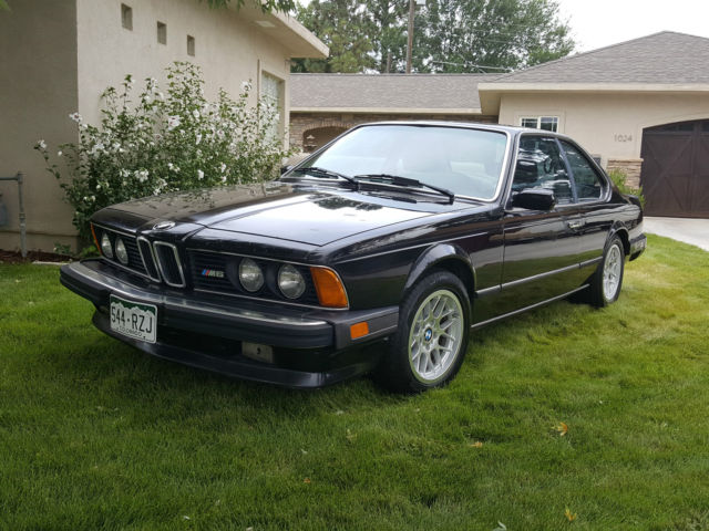 1987 BMW M6 Base Coupe 2-Door 3.5L Black 1987 BMW M6