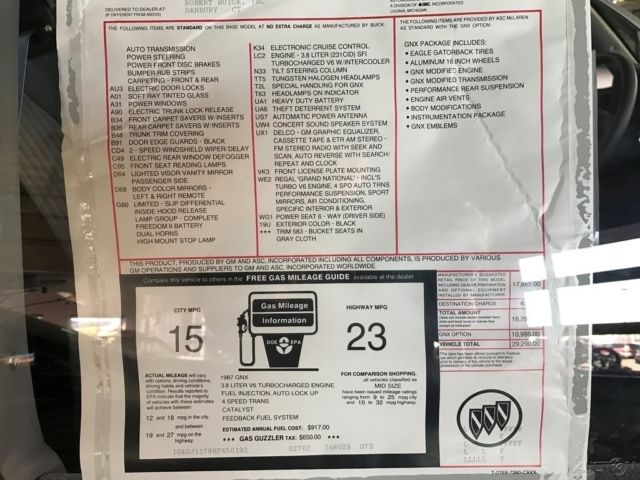 1987 Buick Regal Grand National Turbo - photo 2