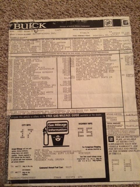 1987 Buick Regal 2dr Coupe Li - photo 7