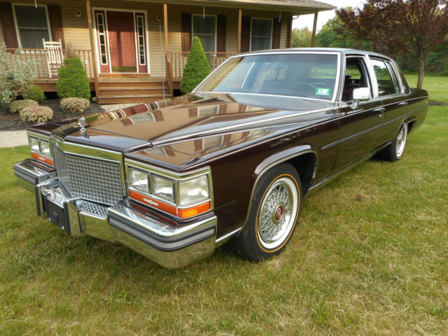 1987 Cadillac Brougham, 18,000 original garage kept miles, pristine cond,no rust 1987 Cadillac DeVille