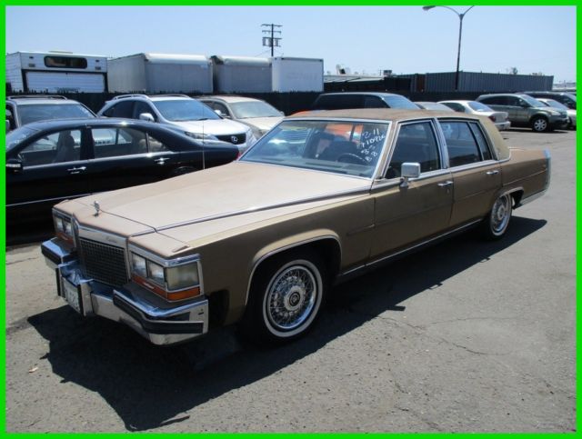 1987 Cadillac Brougham Used 5L V8 16V Automatic NO RESERVE 1987 Cadillac Brougham Base Sedan 4-Door