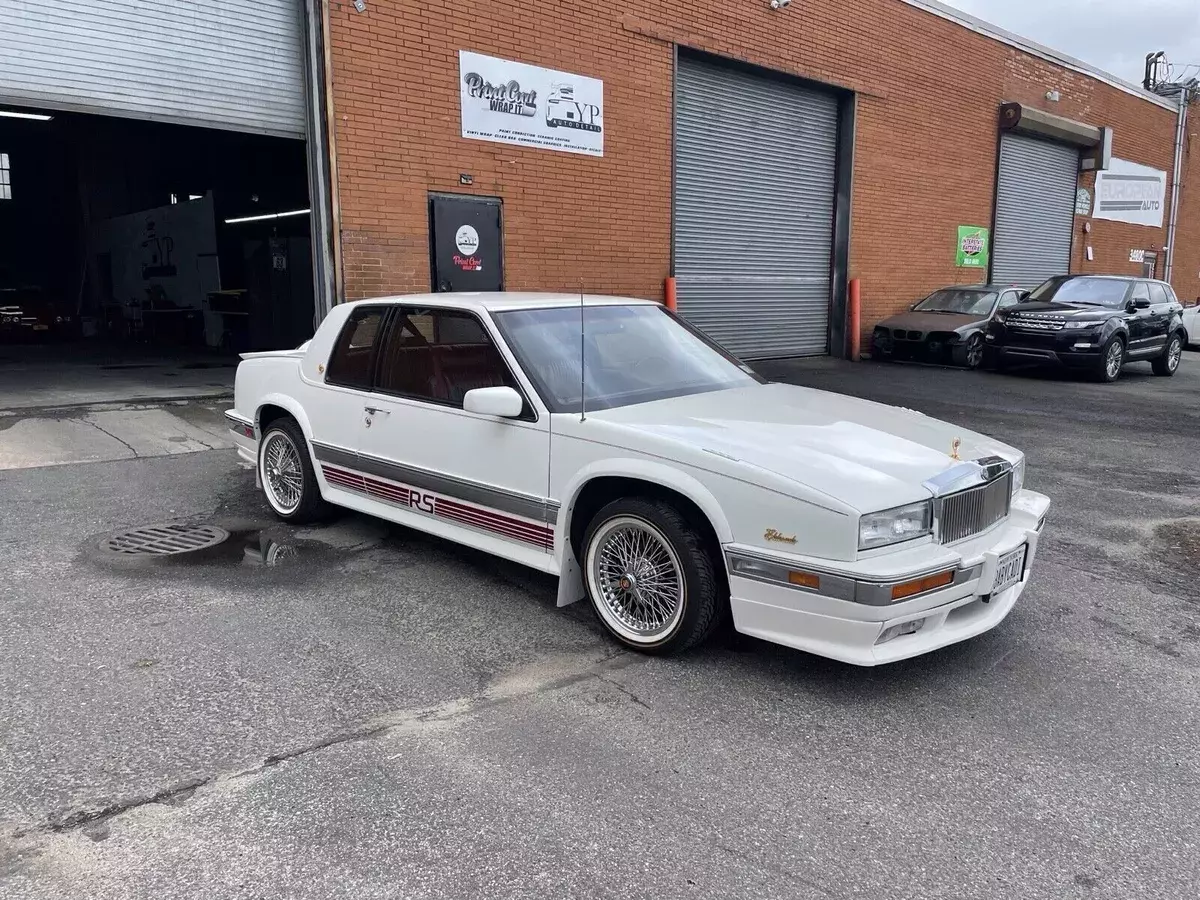1987 Cadillac Eldorado Coupe White 1987 Cadillac Eldorado