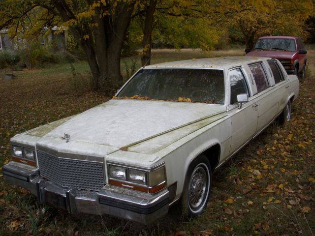 1987 Cadillac Fleetwood Limo, Project, Real Limo not a funeral car. 1987 Cadillac Fleetwood